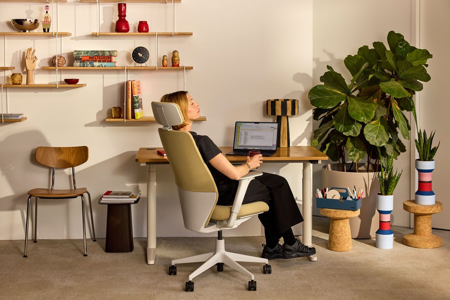 Fauteuil de bureau pivotant ACX Softknit High Vitra