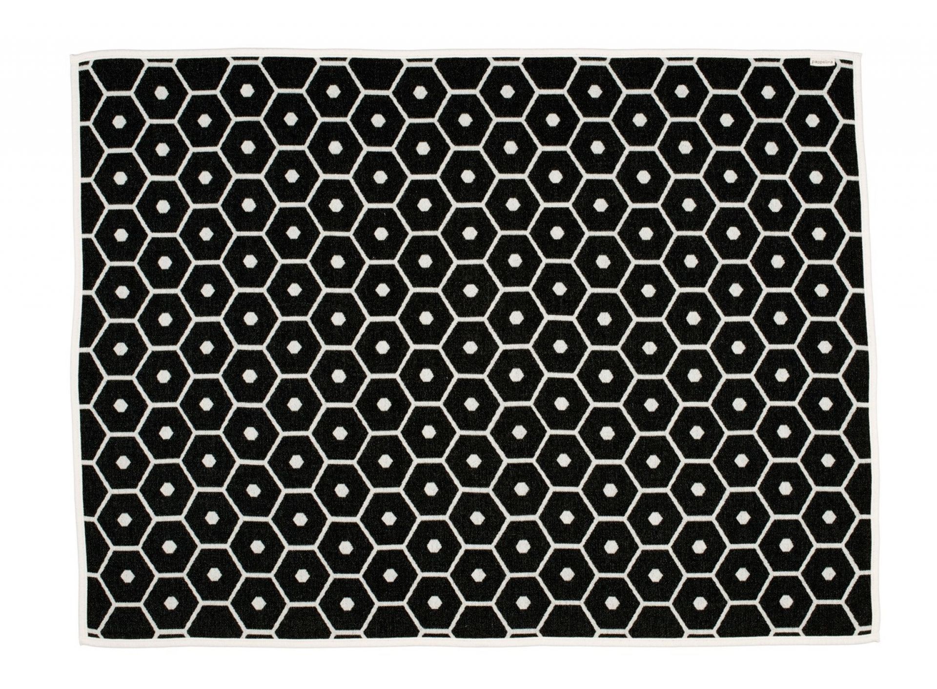 Honey Couverture de laine Pappelina noir