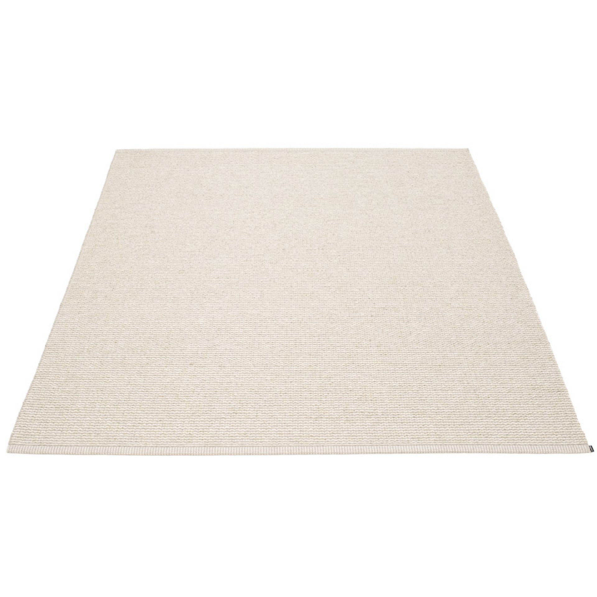Beiger Mono Kunststoffteppich von Pappelina, Größe 180x220 cm, ideal für Innen- und Außenbereiche.