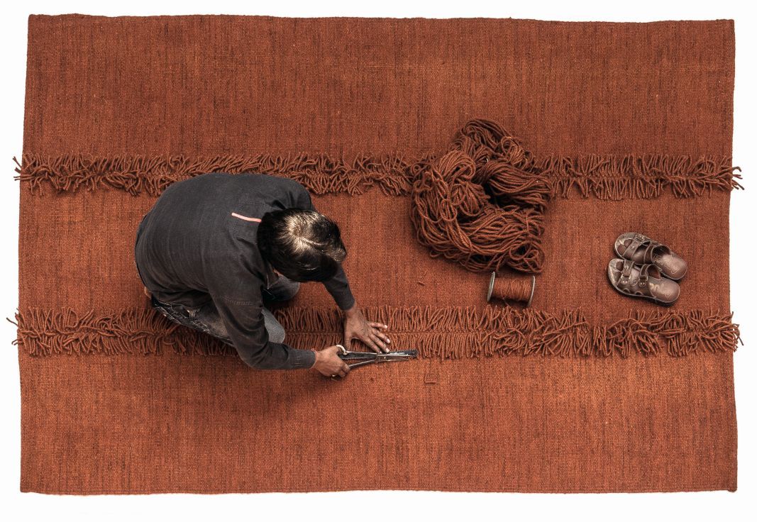 Mía Tapis marron 200x300cm Nanimarquina
