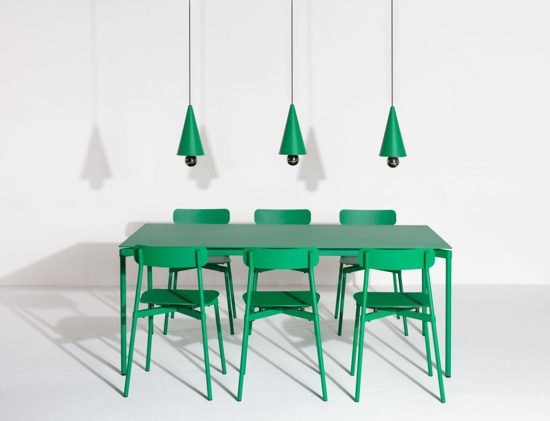 Cherry Pendant light Lampe à suspendre 3 pièces Linear Petite Friture Vert menthe
