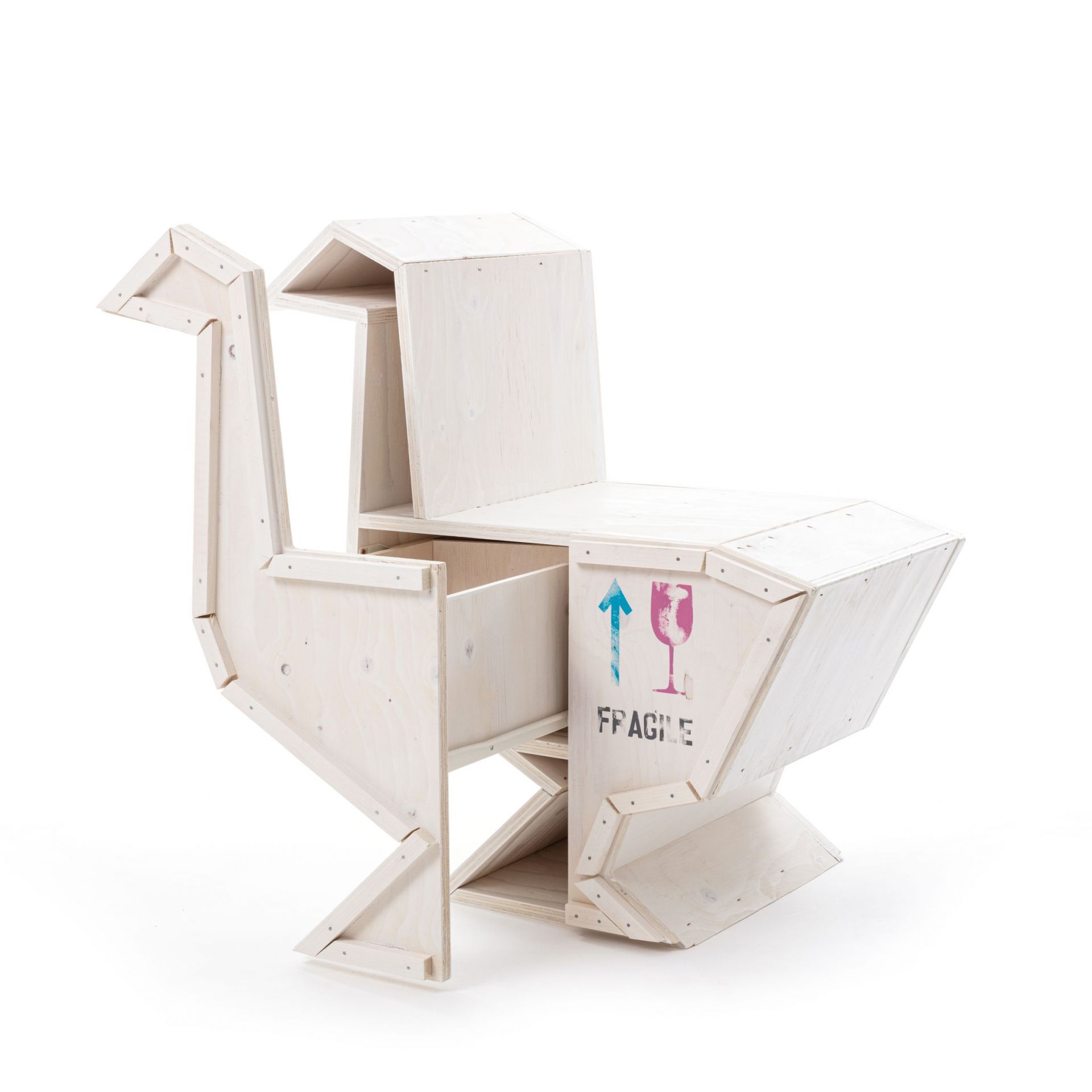 Sending Animals 2.0 Goose armoire blanc Seletti