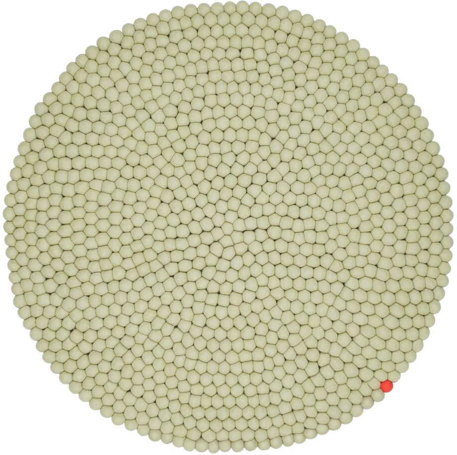 Big One Rund Tapis en feutre Ø 300 cm myfelt Beige vert
