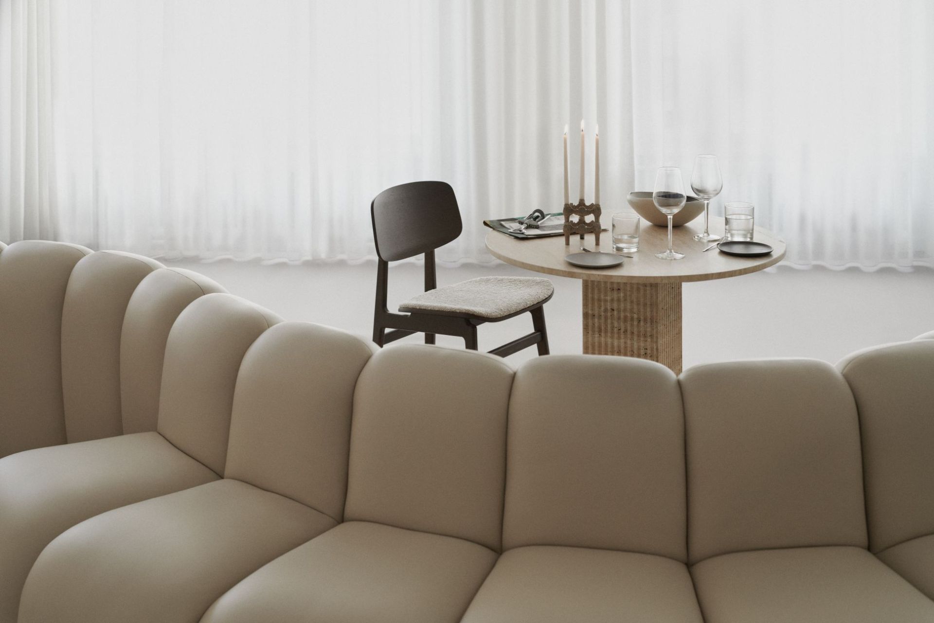 NY11 New York Chaise rembourrée Dining Chair NORR11