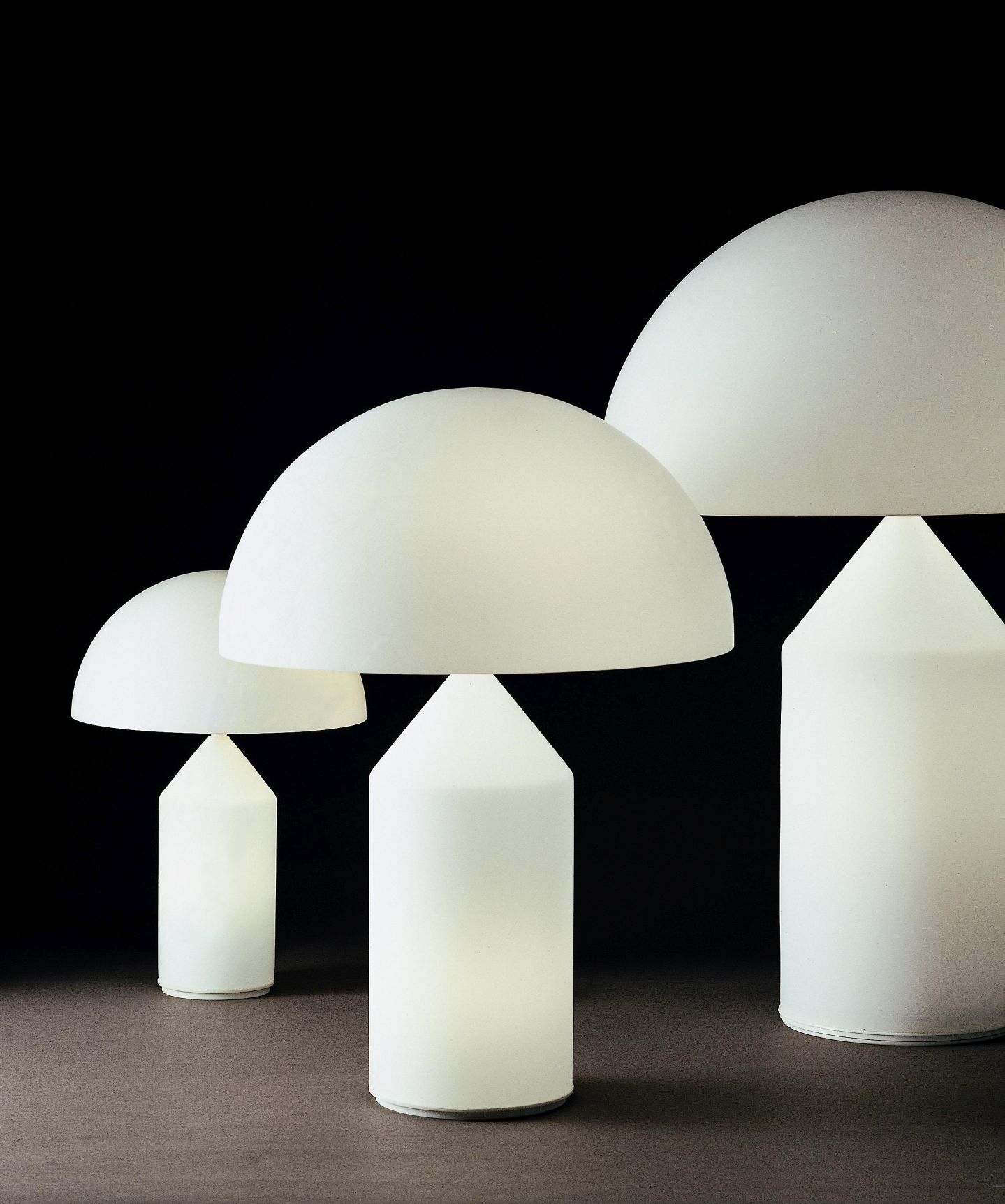 Atollo Lampe de Table Verre de Murano Oluce