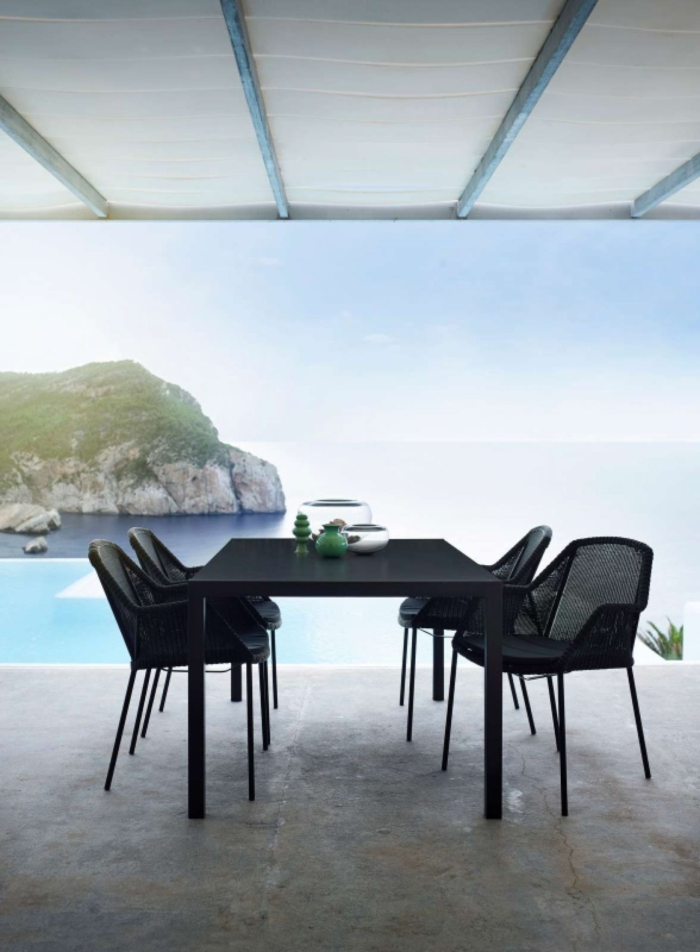 Breeze Outdoor Chaise à quatre pieds Cane-Line