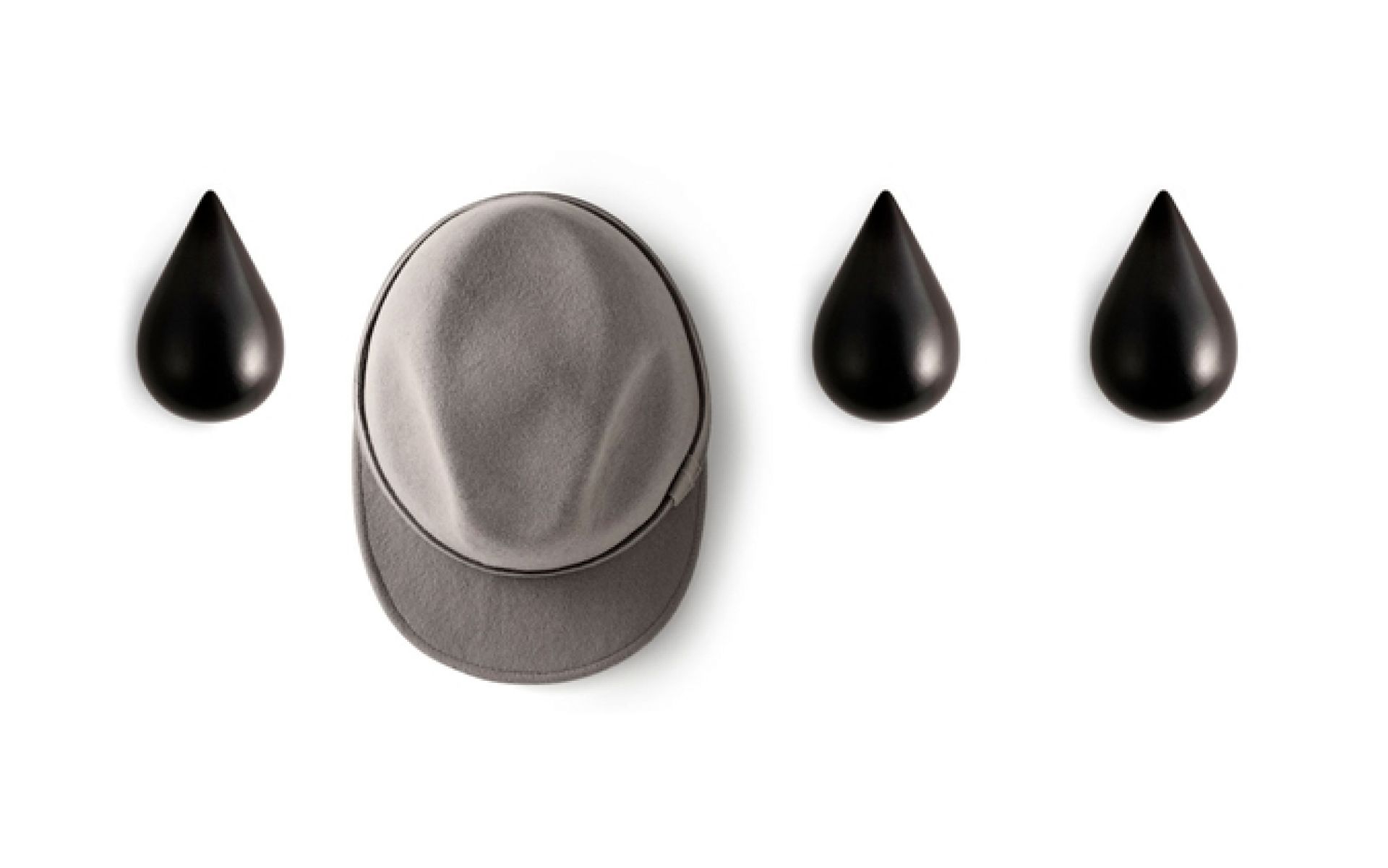 Dropit Hooks 2er Pack porte-manteau crochet NOIR / SMALL Normann Copenhagen OFFRE SPECIALE