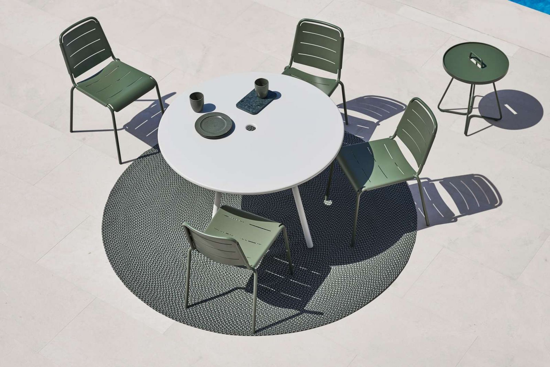 Copenhagen Outdoor City Chaise ensemble de 2 Cane-Line