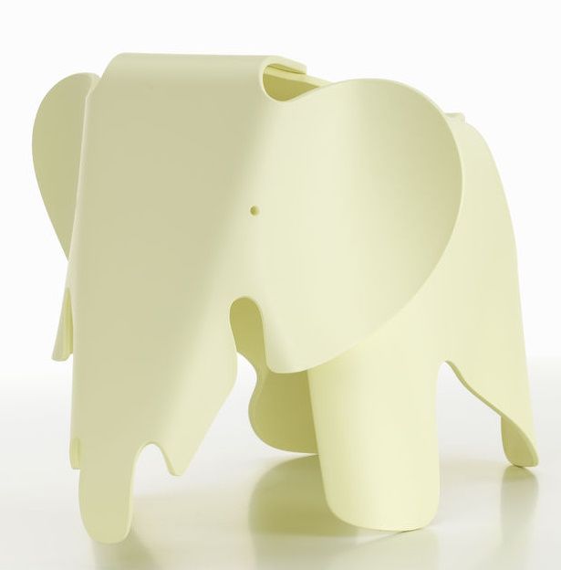 Eames Elephant tabouret RE Vitra jaune canari