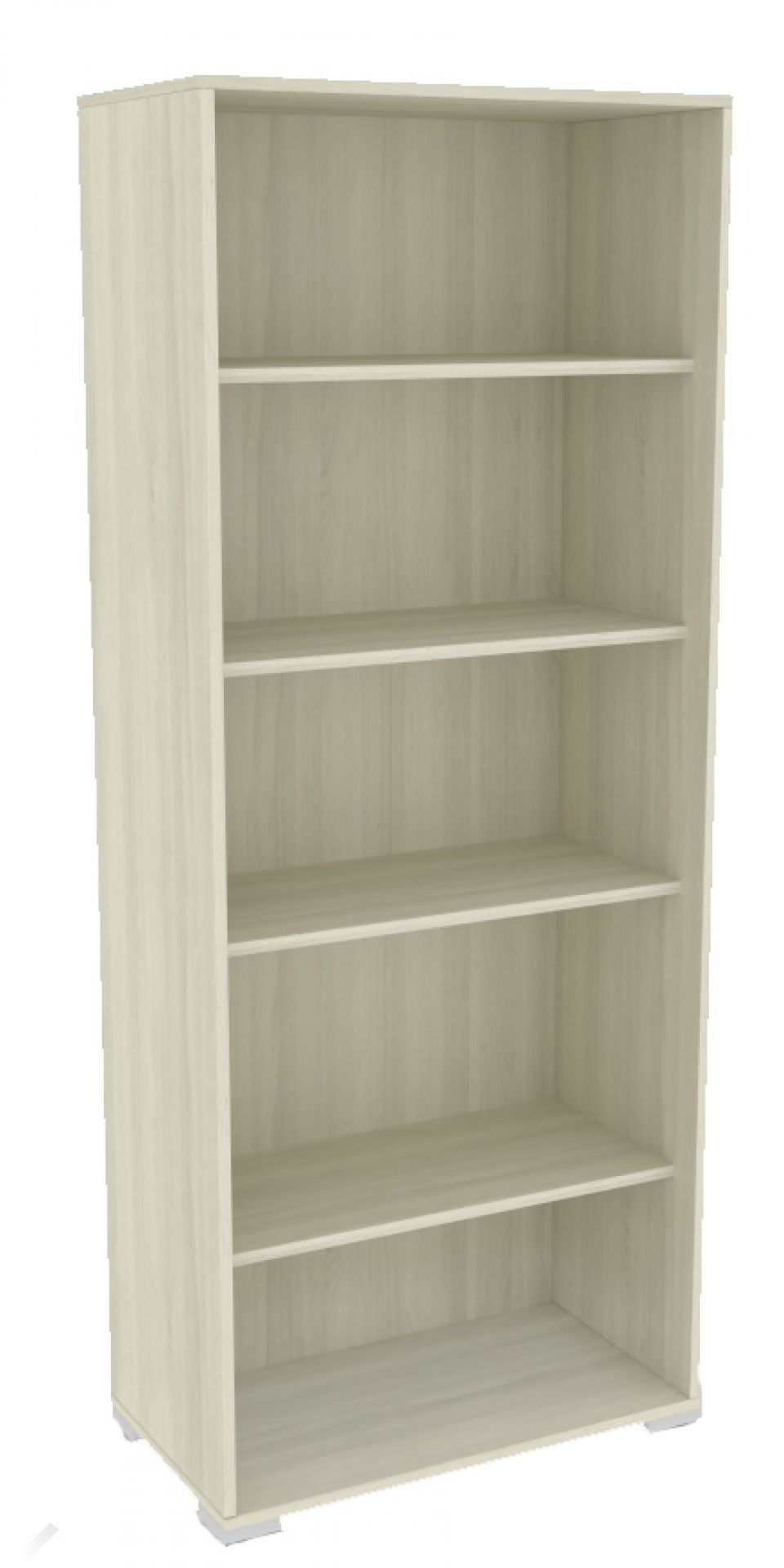 Prisma 2 Regal von Palmberg, 40 cm breit, mit fünf Ablagefächern in Holzoptik.