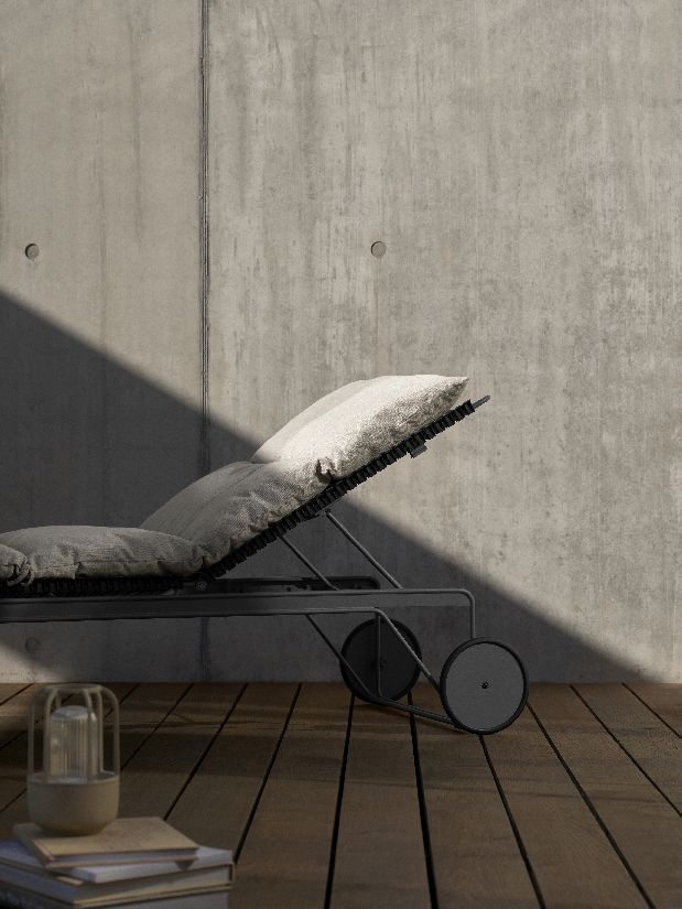 Click Chaise Longue ajustable Bain de soleil extérieur HOUE