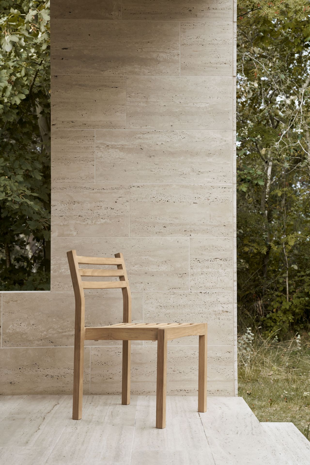 AH501 chaise teck Outdoor Carl Hansen & Søn