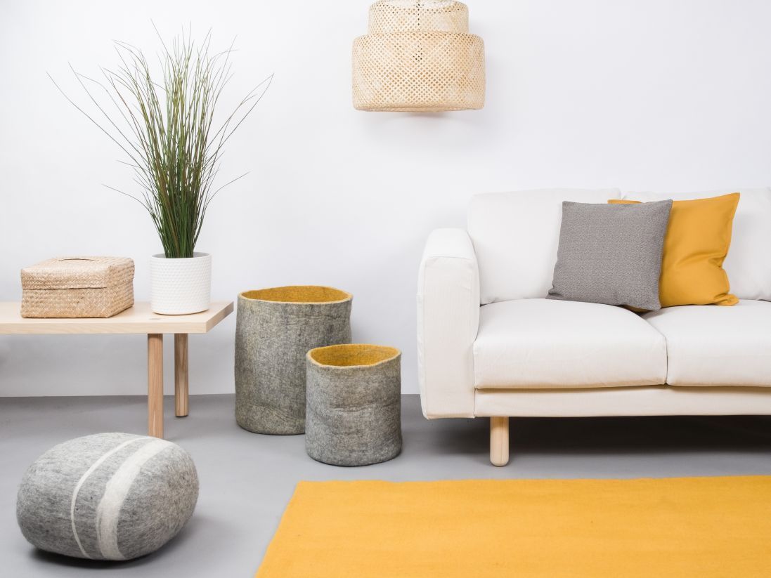 Mono Rectangulaire Tapis en feutre 160 x 230 cm myfelt