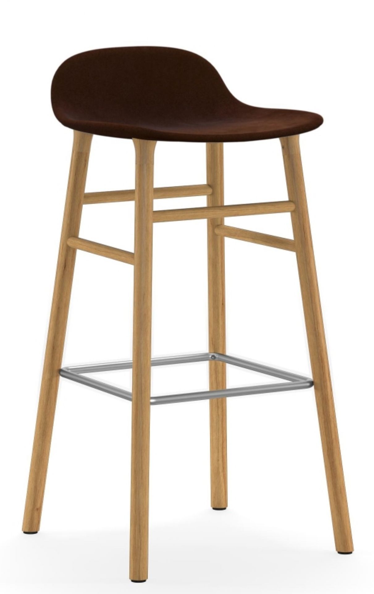 Form Barstool tabouret de bar H 75 cm Chêne Rembourré Normann Copenhagen