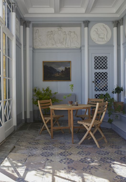 Selandia Table Ø 94 Table d'appoint pliante Outdoor Skagerak by Fritz Hansen