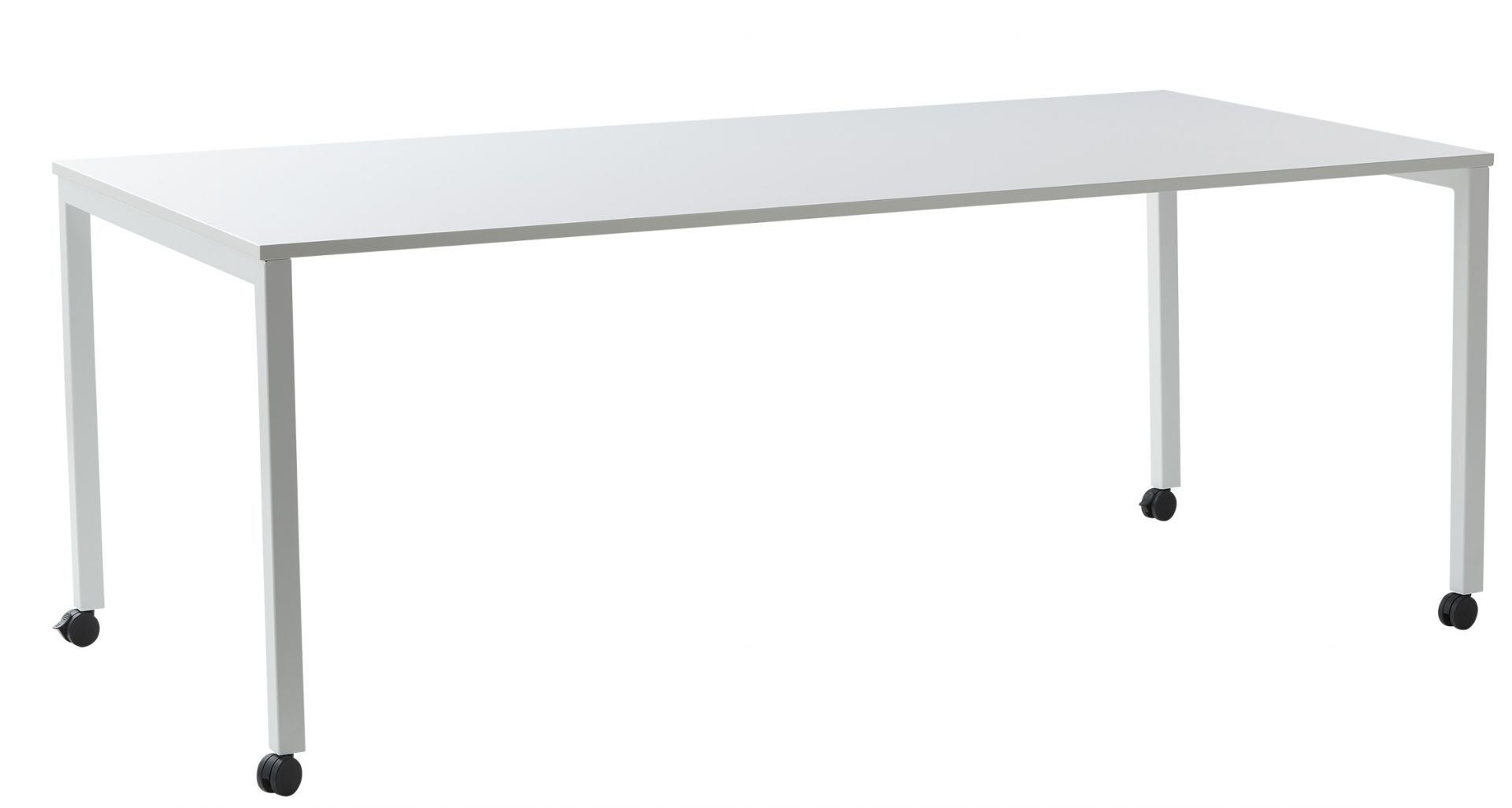 Panton Move Table Table de salle à manger sur roulettes Verpan