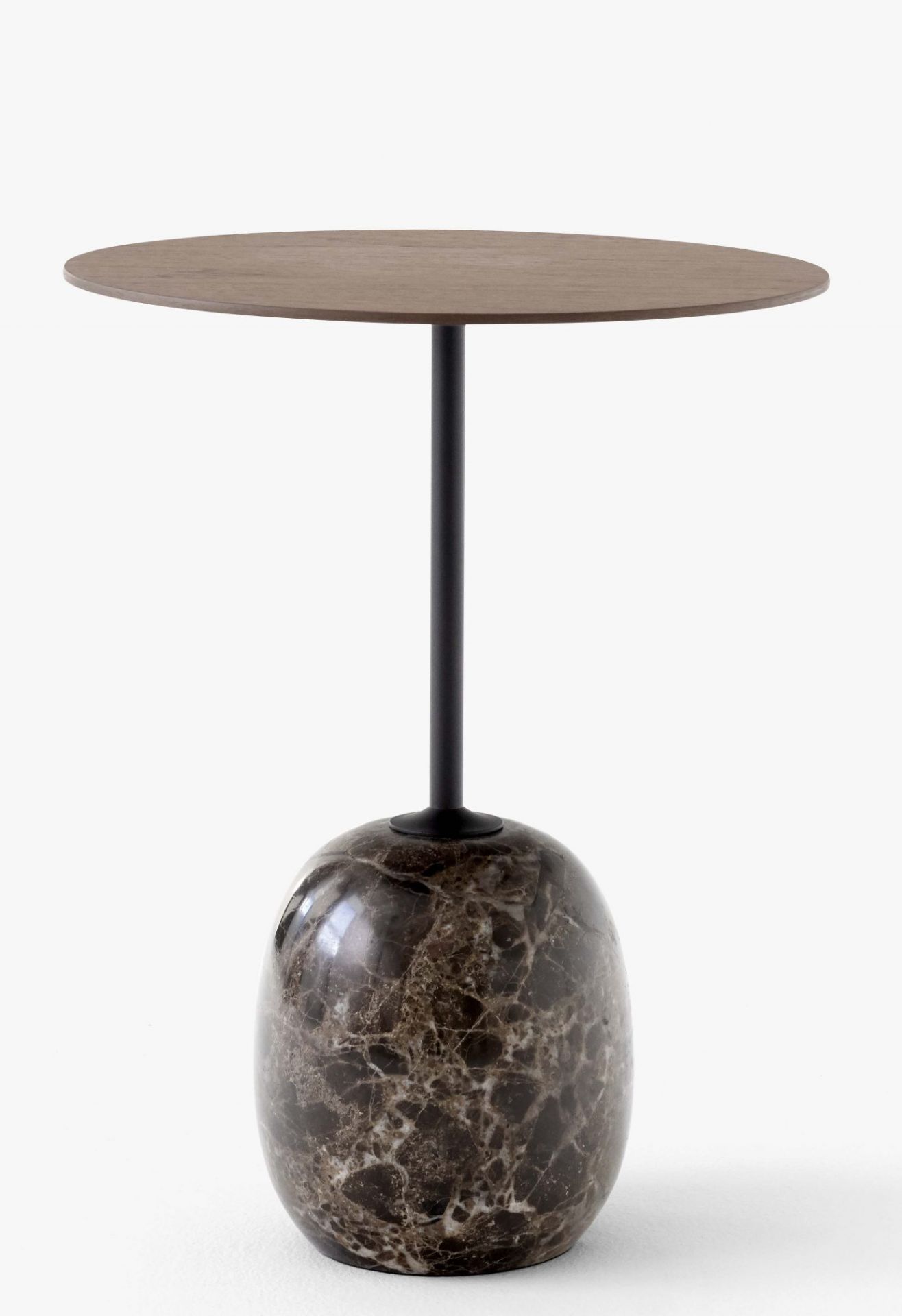 Lato LN8 Table d'appoint avec plateau en bois NOISET/MARBRE EMARADOR AndTradition OFFRE SPECIALE