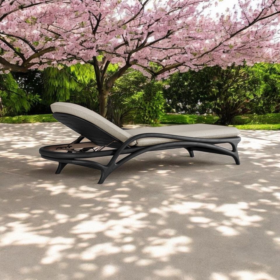 Chaise longue d'extérieur réglable Zen Morpho