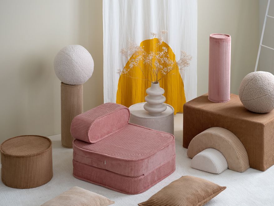 Fauteuil pliant pour enfants Wigiwama Pink Mousse