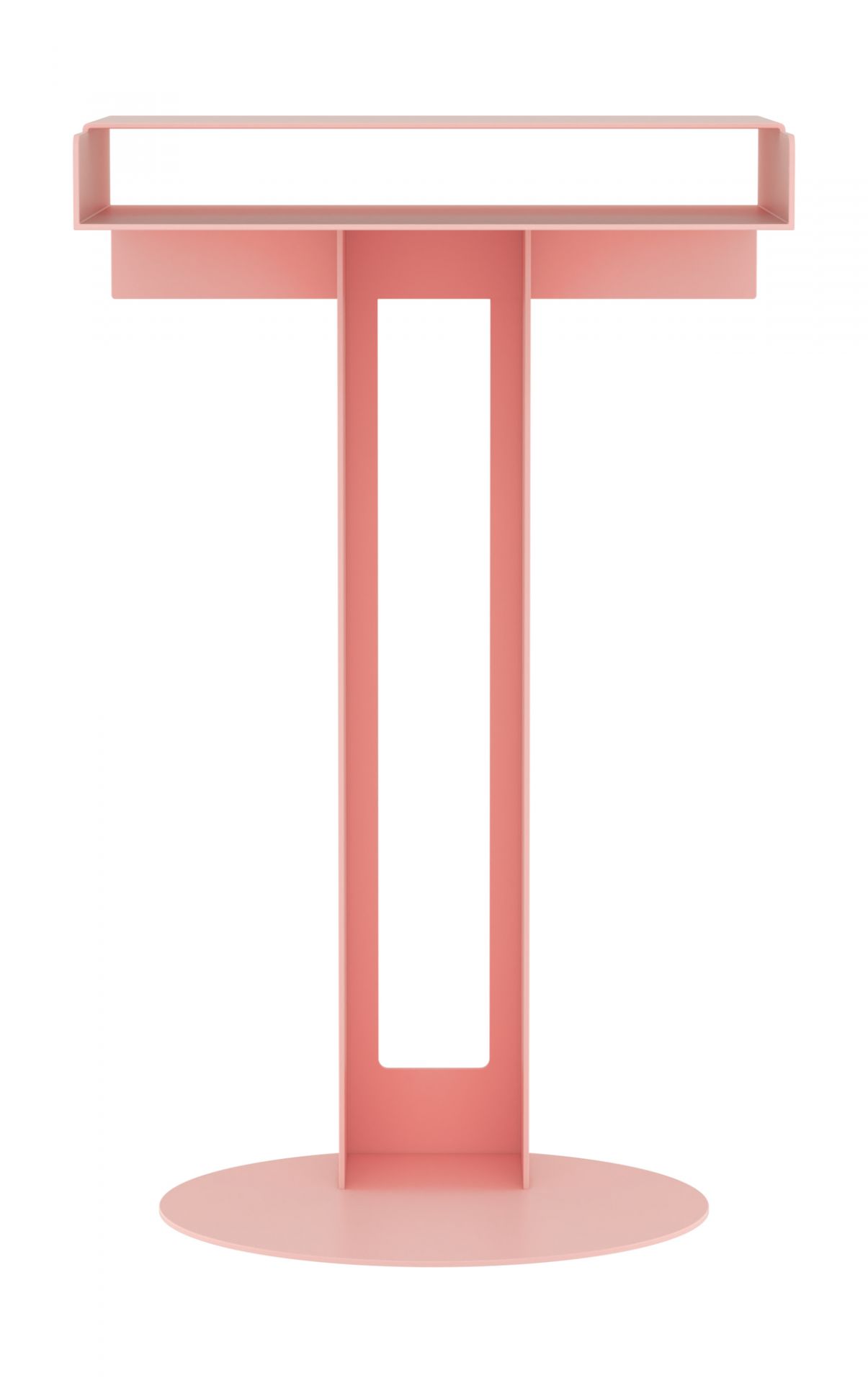 Meta Side Table Beistelltisch von New Tendency in Rosa, moderner Nachttisch für Schlafzimmer.