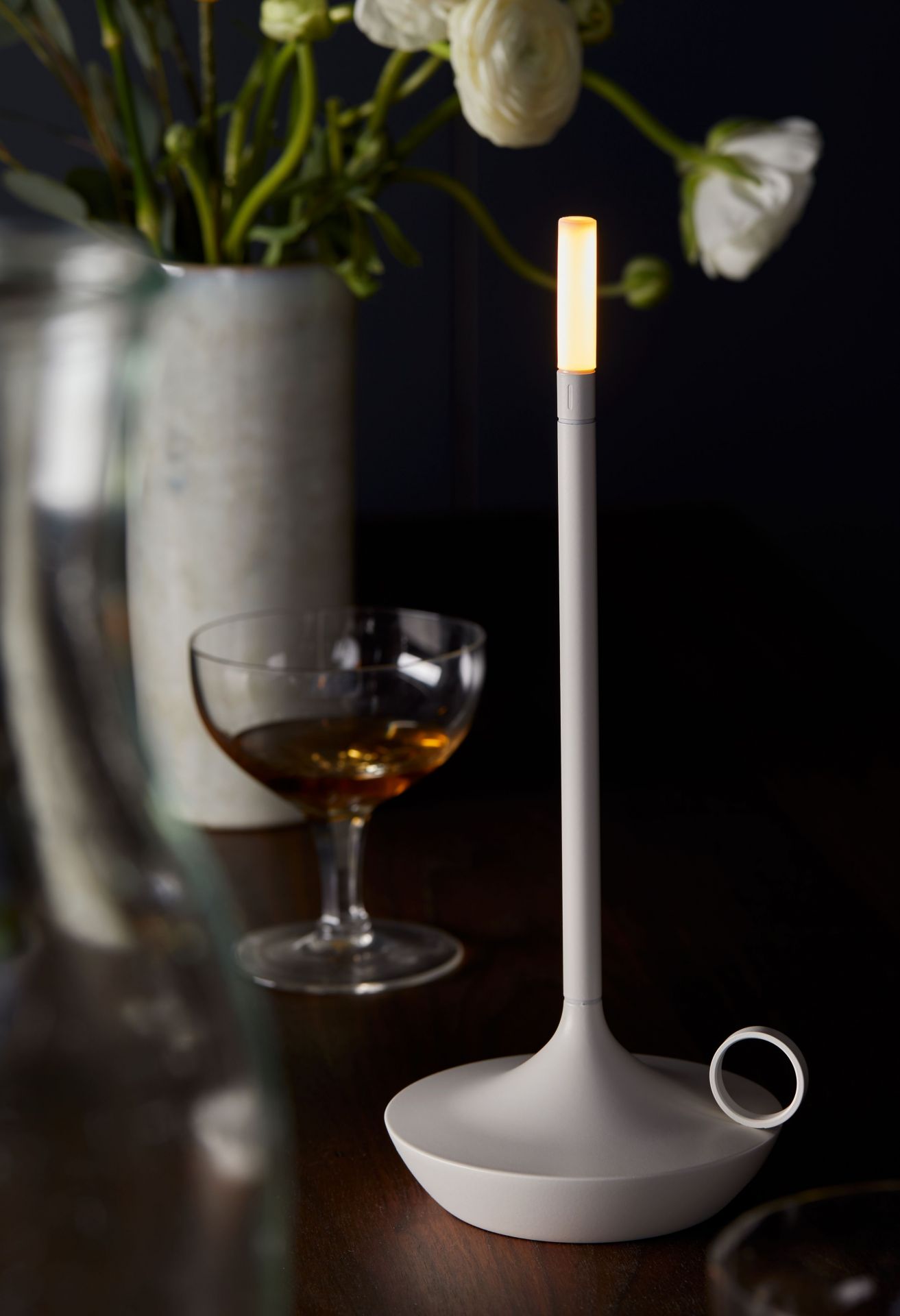 Wick Portable Lampe de batterie / Lampe de table avec USB Blanc Graypants OFFRE SPECIALE