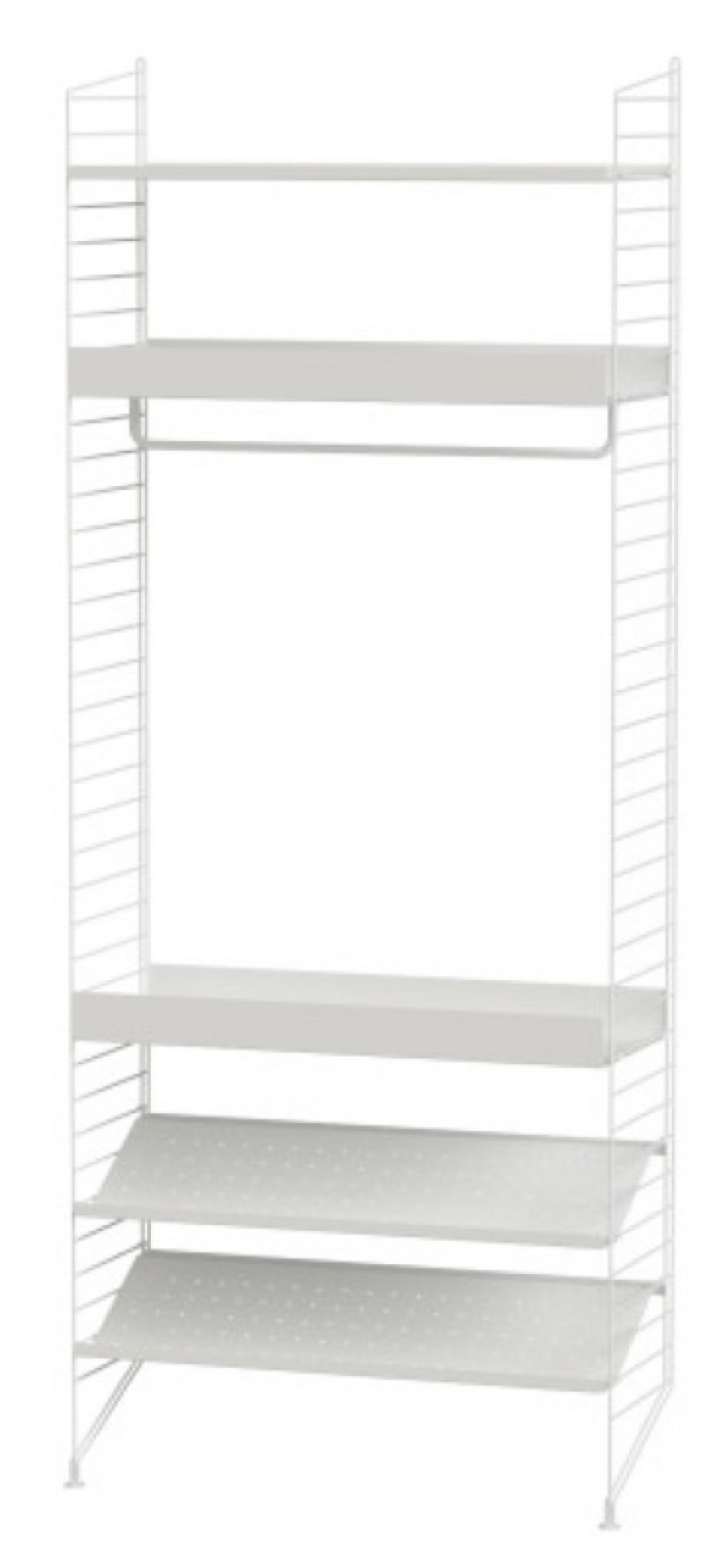 Système de rayonnage au sol de la chambre à coucher à cordes D String Furniture