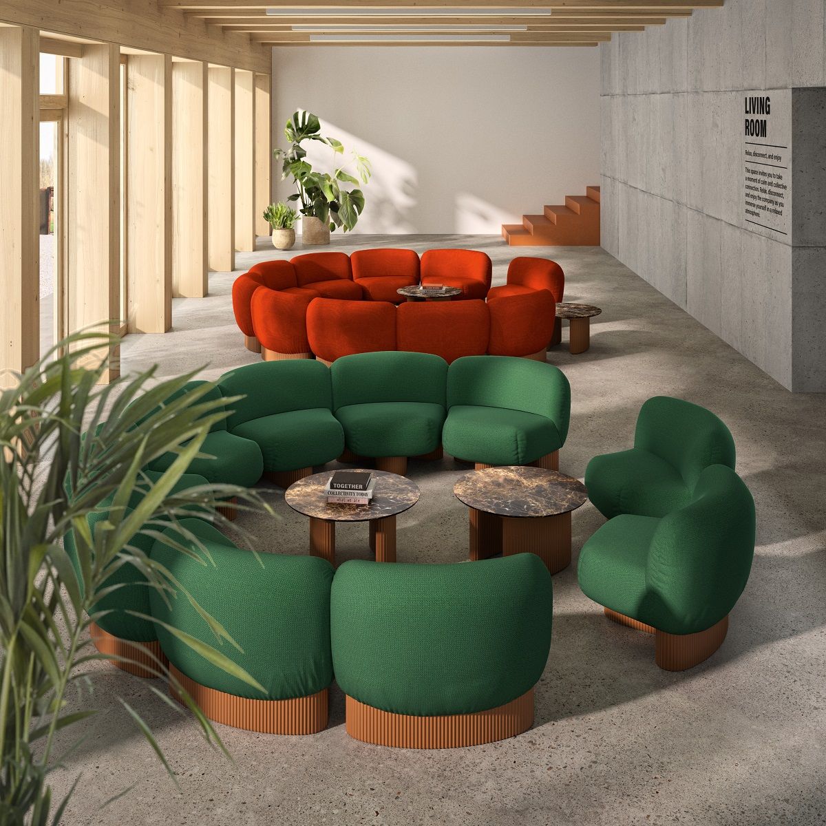 Bolete Lounge BIO SF1726 Canapé modulaire / Fauteuil Andreu World