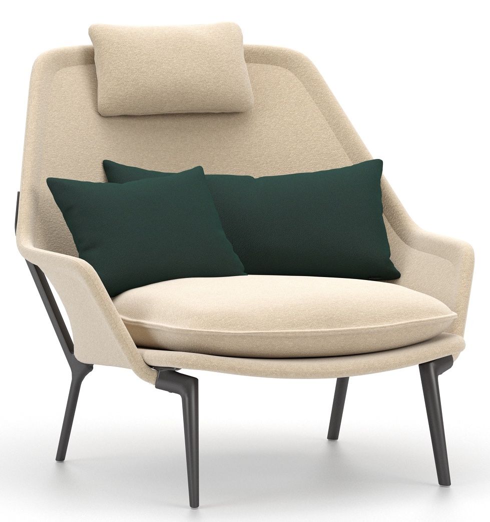 Slow Chair Fauteuil en tissu Vitra 