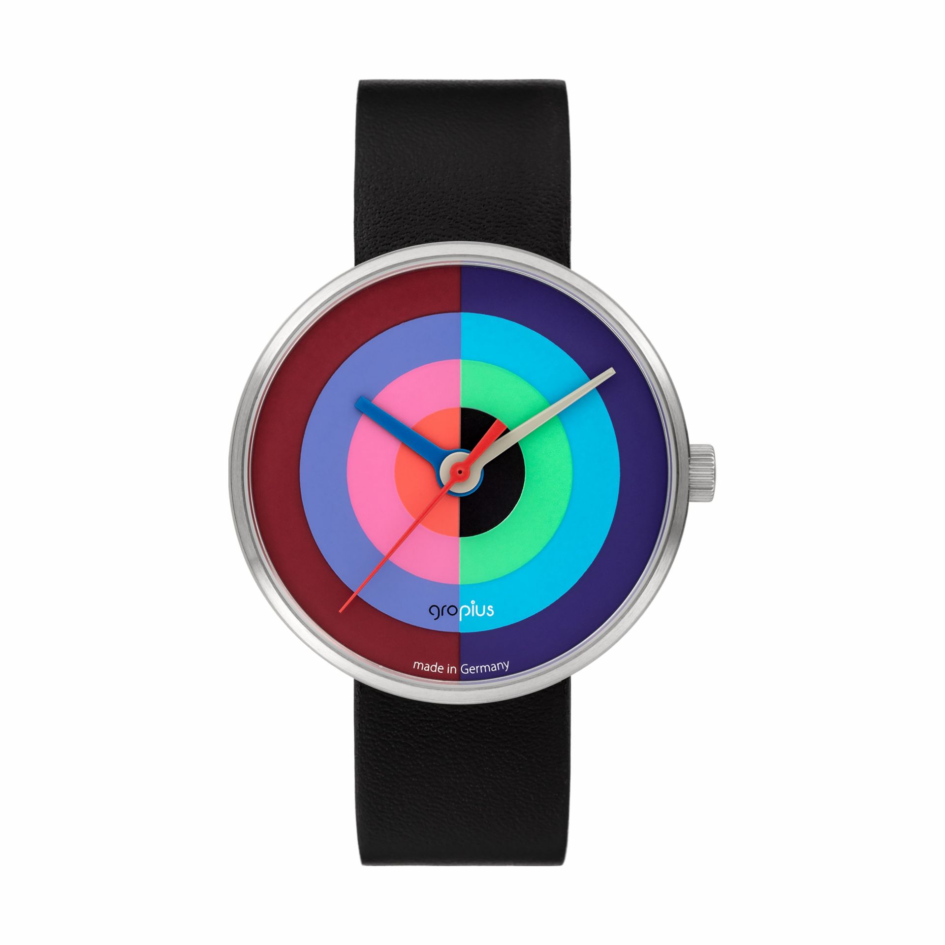 J. Albers WG montre avec bracelet en cuir Walter Gropius OFFRE SPECIALE
