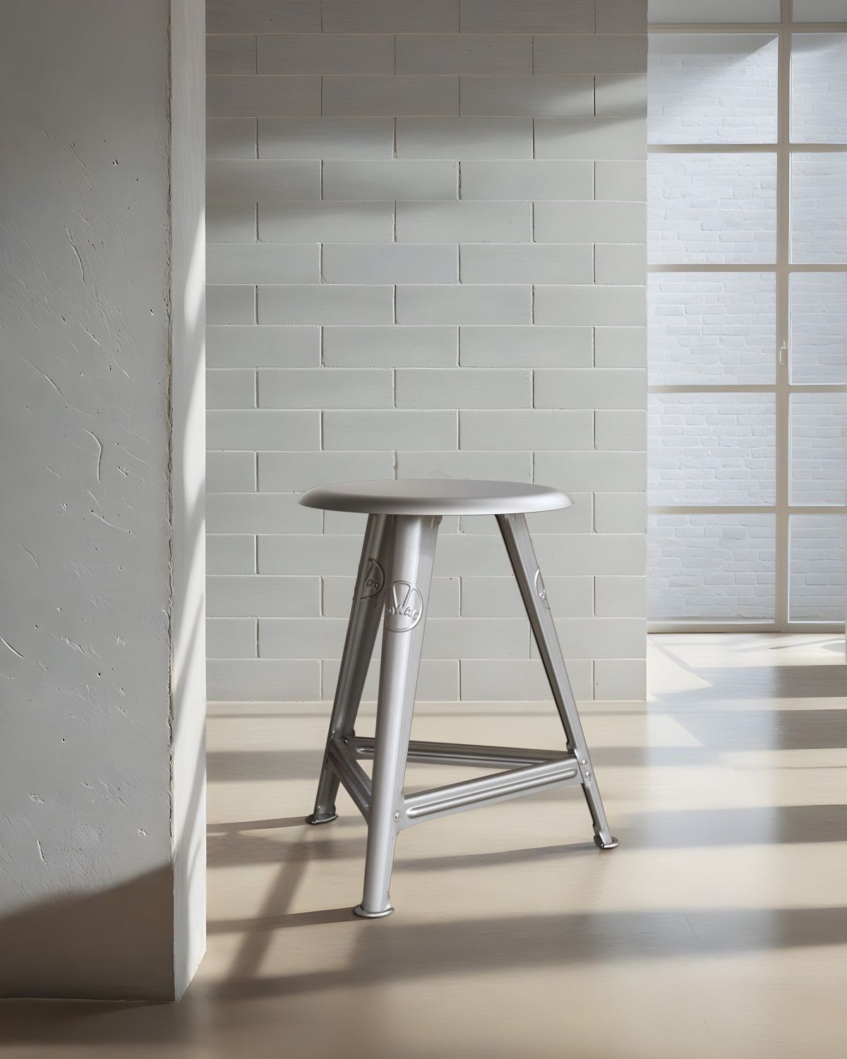 Just Steel Tabouret Bauhaus Dessau 100 Edition Rowac LIMITED EDITION
