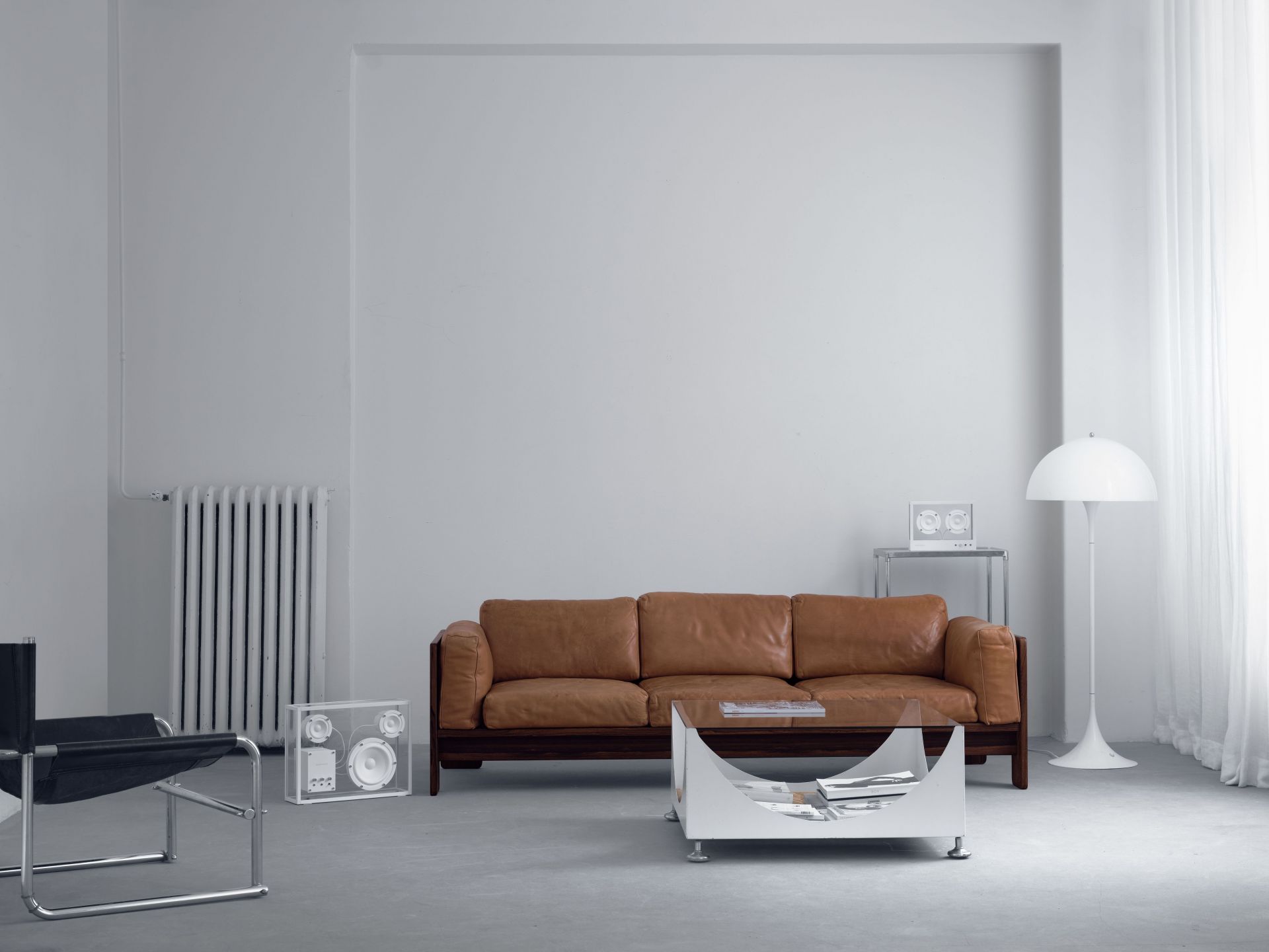 Haut-parleur transparent blanc Transparent