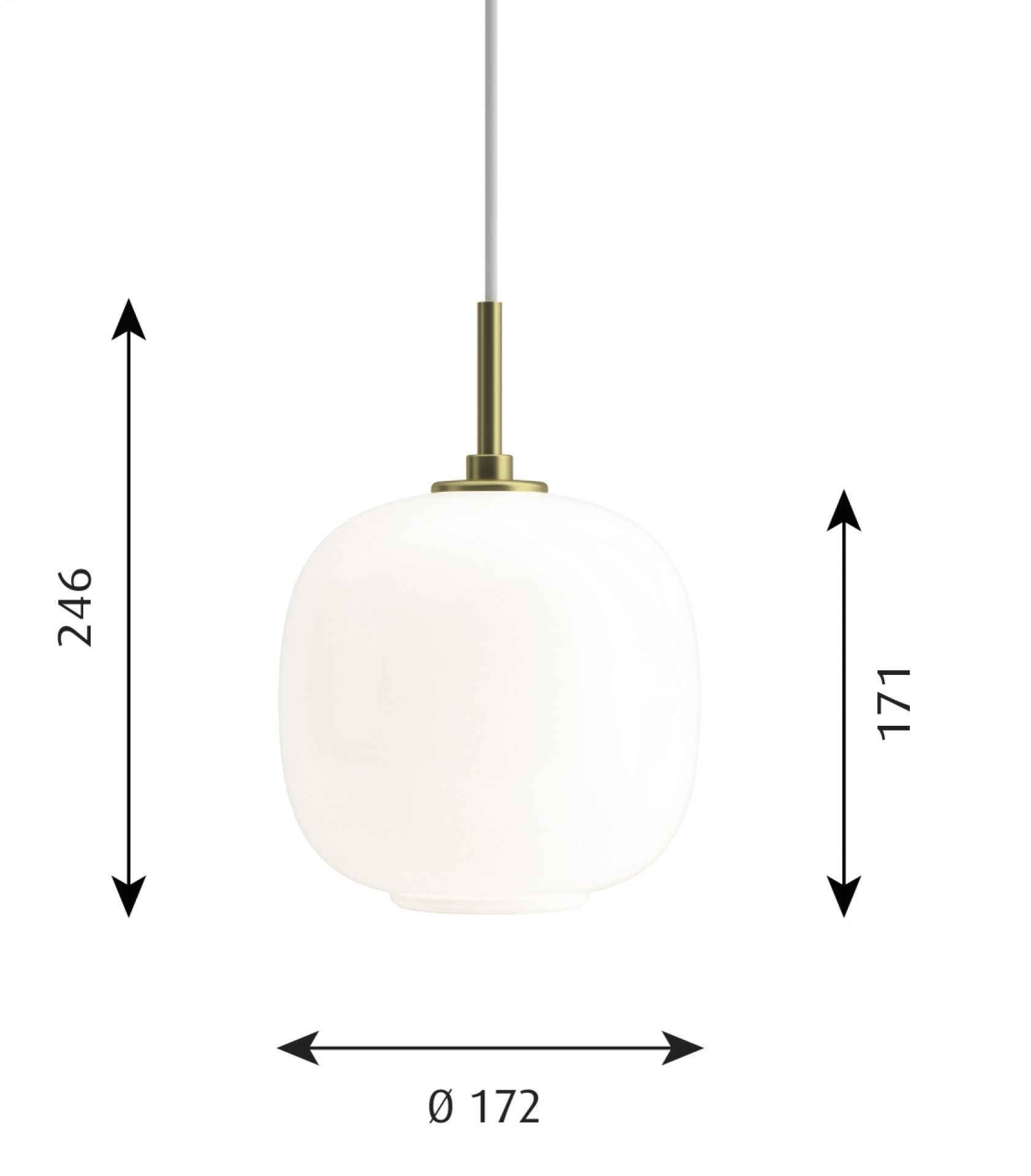 VL45 Radiohus Ø 17,5 cm Lampe de suspendue Louis Poulsen