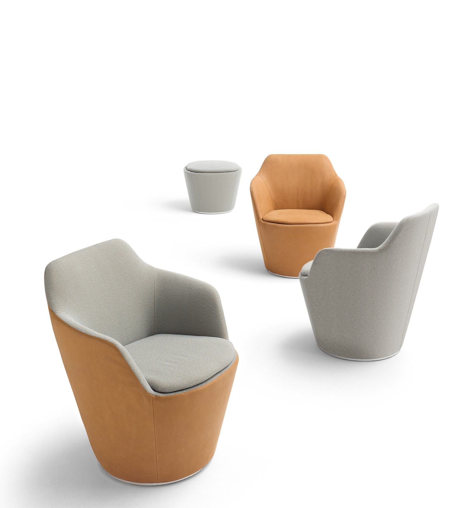Flint tabouret avec pied assiette pivotant Cor