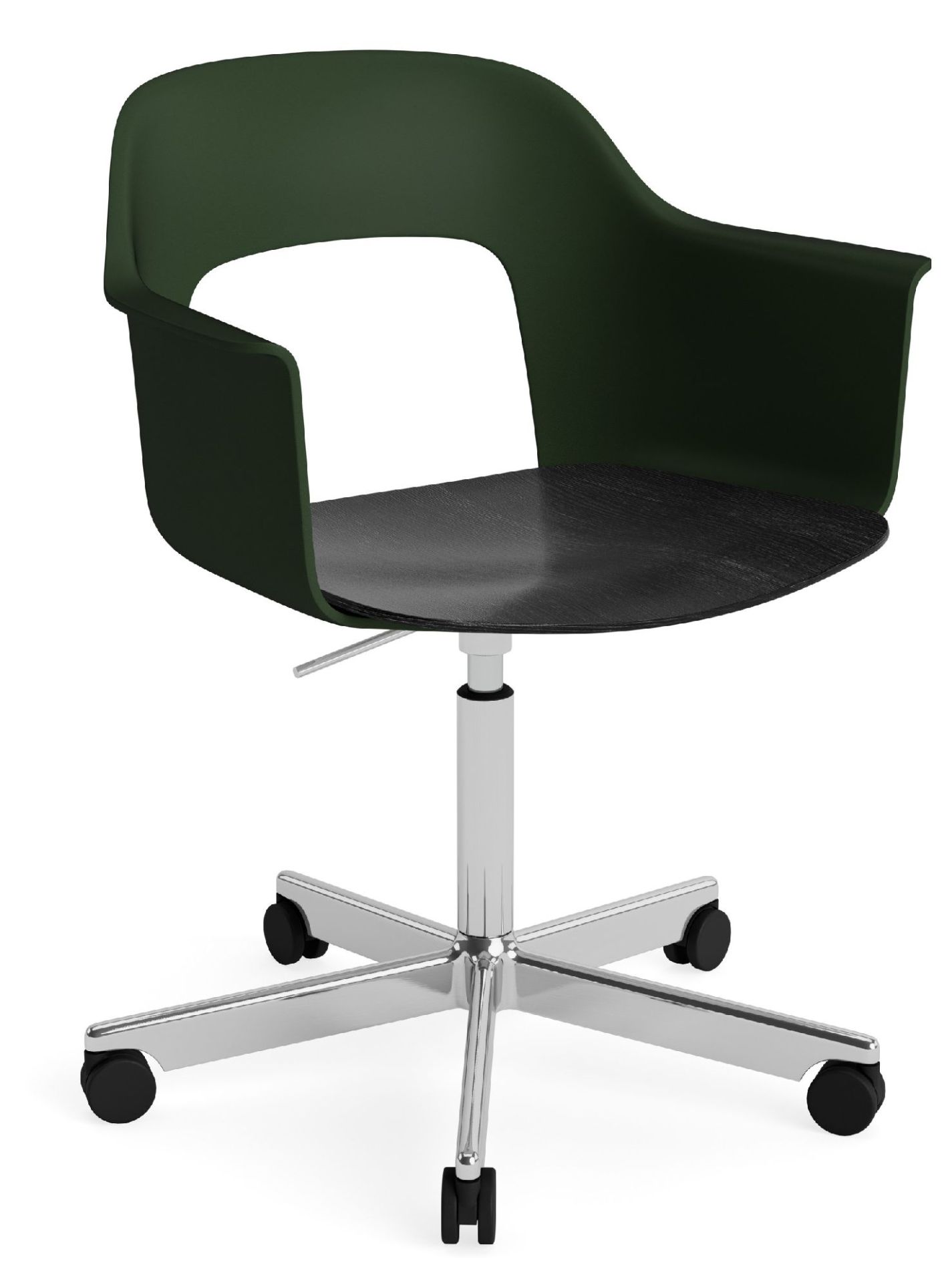 Layout Armchair 242 Fauteuil 4 pieds en étoile Vérin à gaz avec fonction pivotante Hay