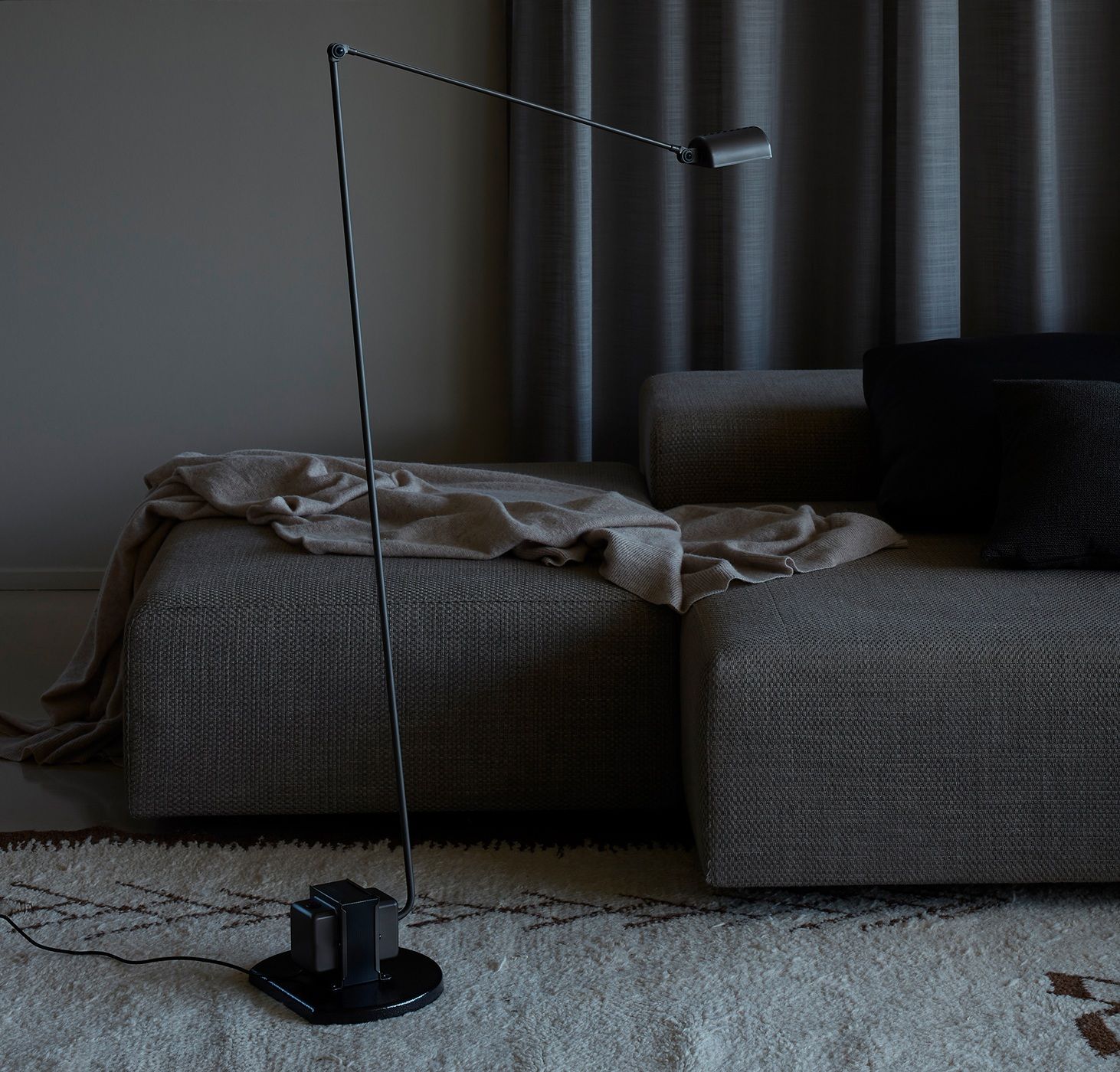 Daphine Terra LED Lampadaire NOIR MAT Lumina OFFRE SPECIALE