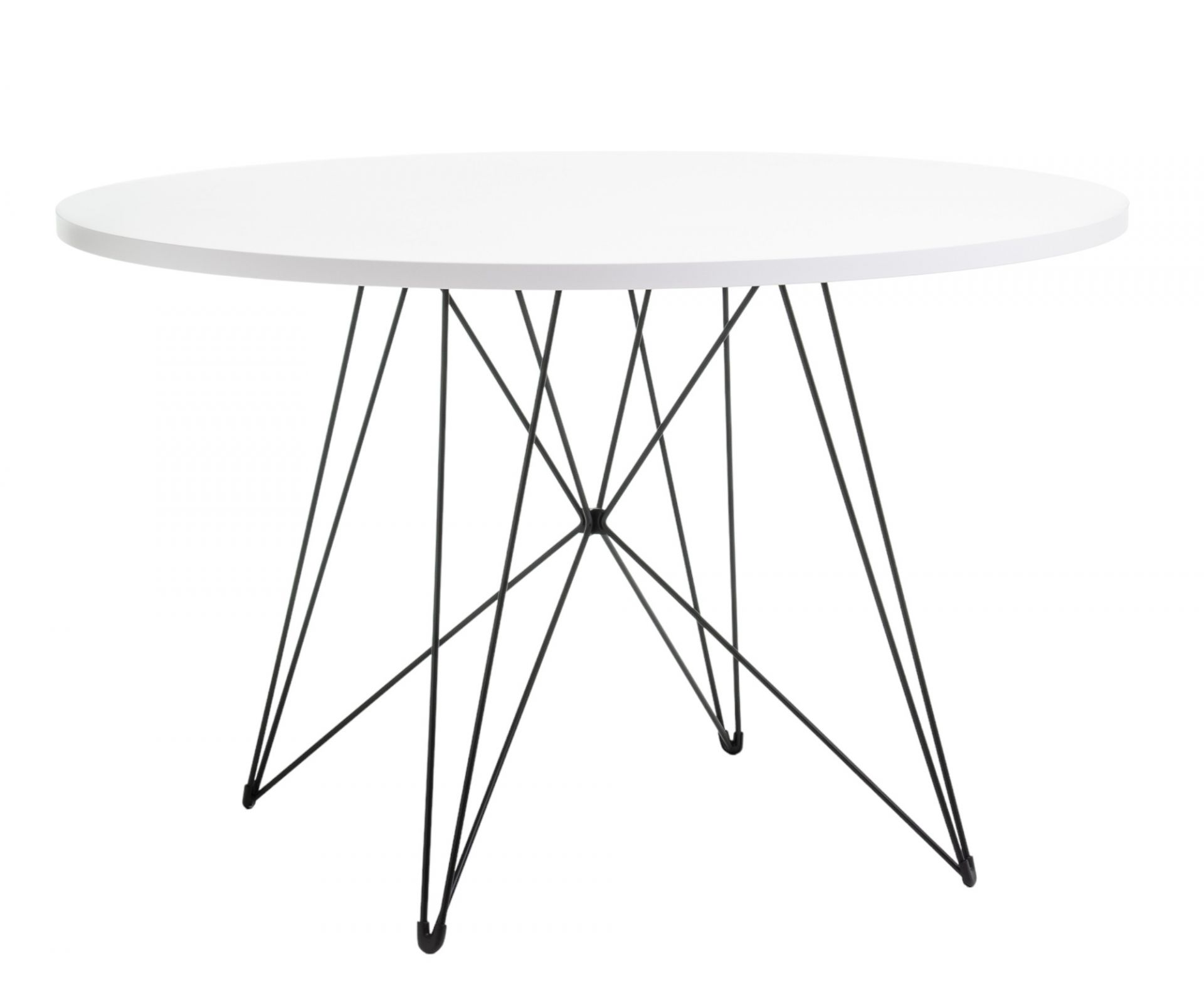 Tavolo XZ3 Table ronde PIÈCE NOIR / PLATEAU MDF BLANC LAQUÉ Magis EXEMPLE DE MACHINE