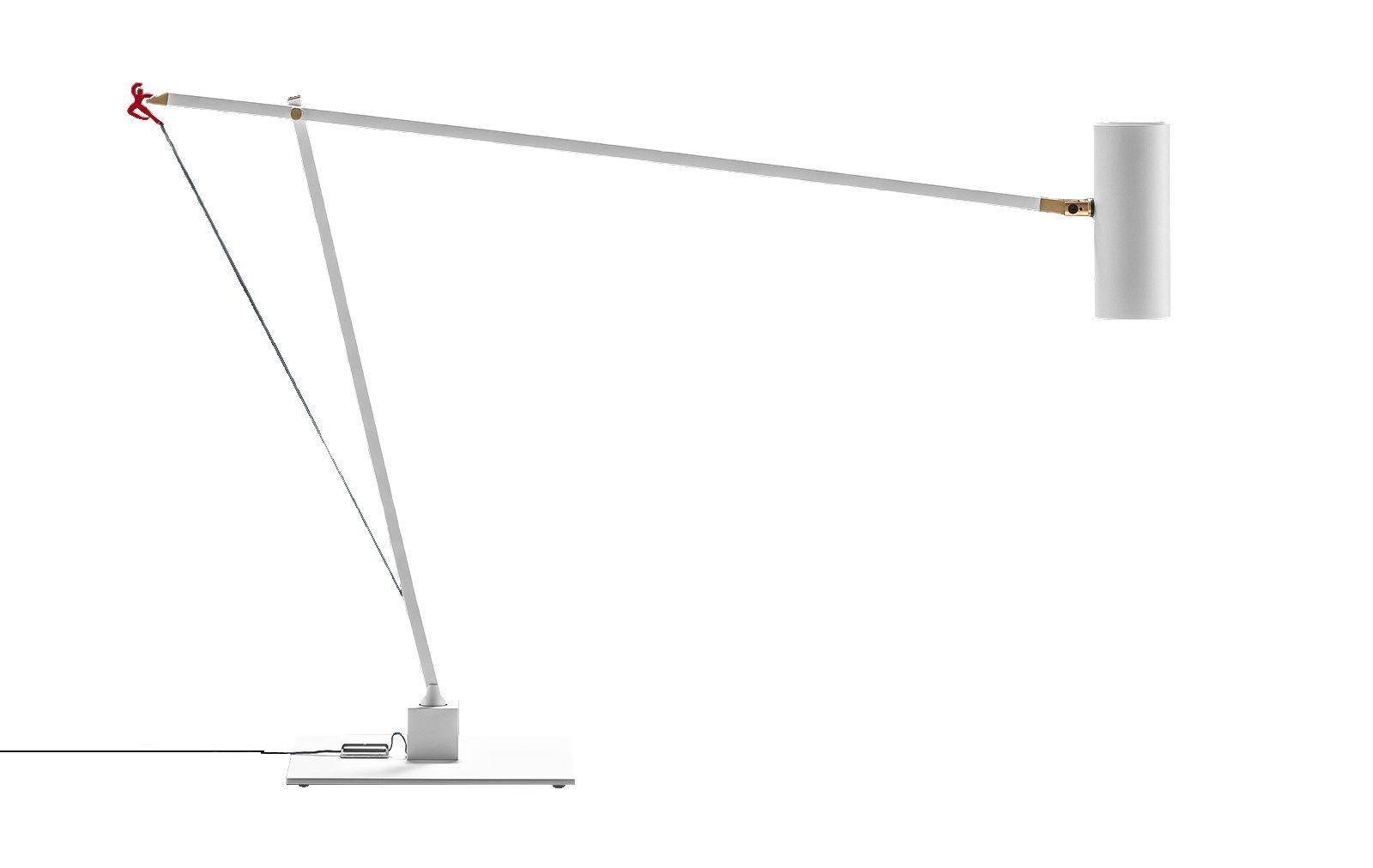 Ettorino T lampe de table blanc Catellani & Smith