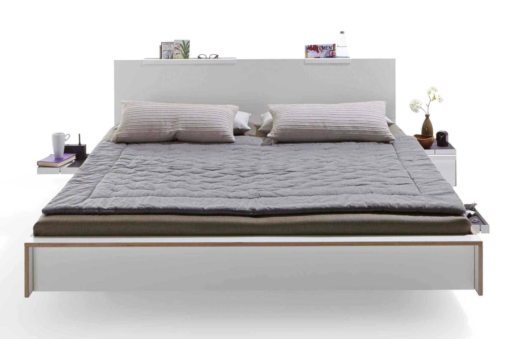 Tête de lit pour le lit double Flai Anthracite Müller Möbelwerkstätten