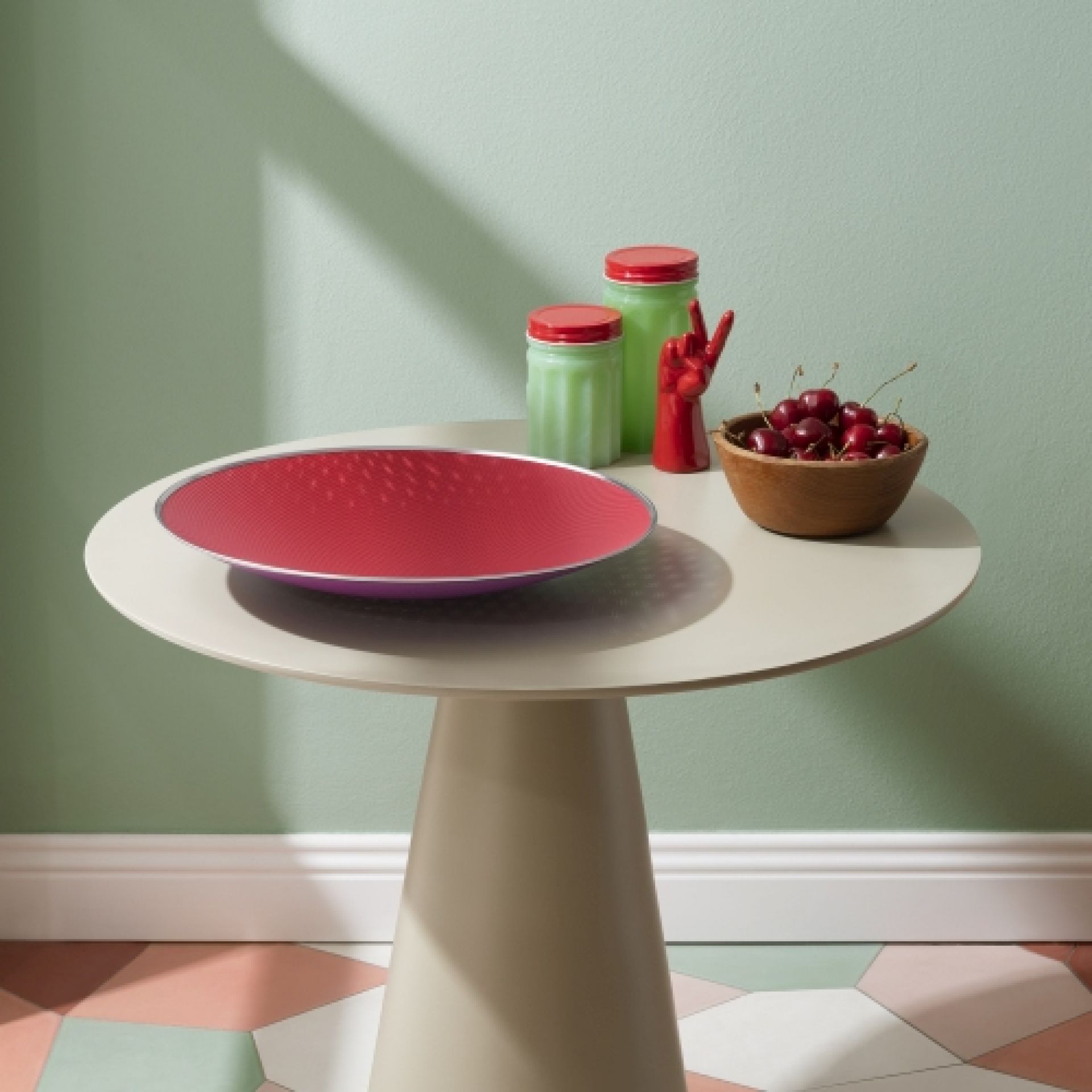 Cohncave Bol rouge et violet SC01/33 Alessi