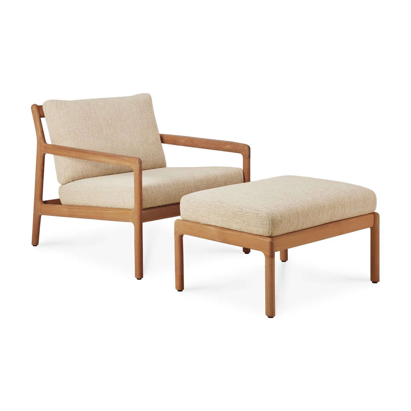 Jack Outdoor Tabouret rembourré Teck Natutral Ethnicraft