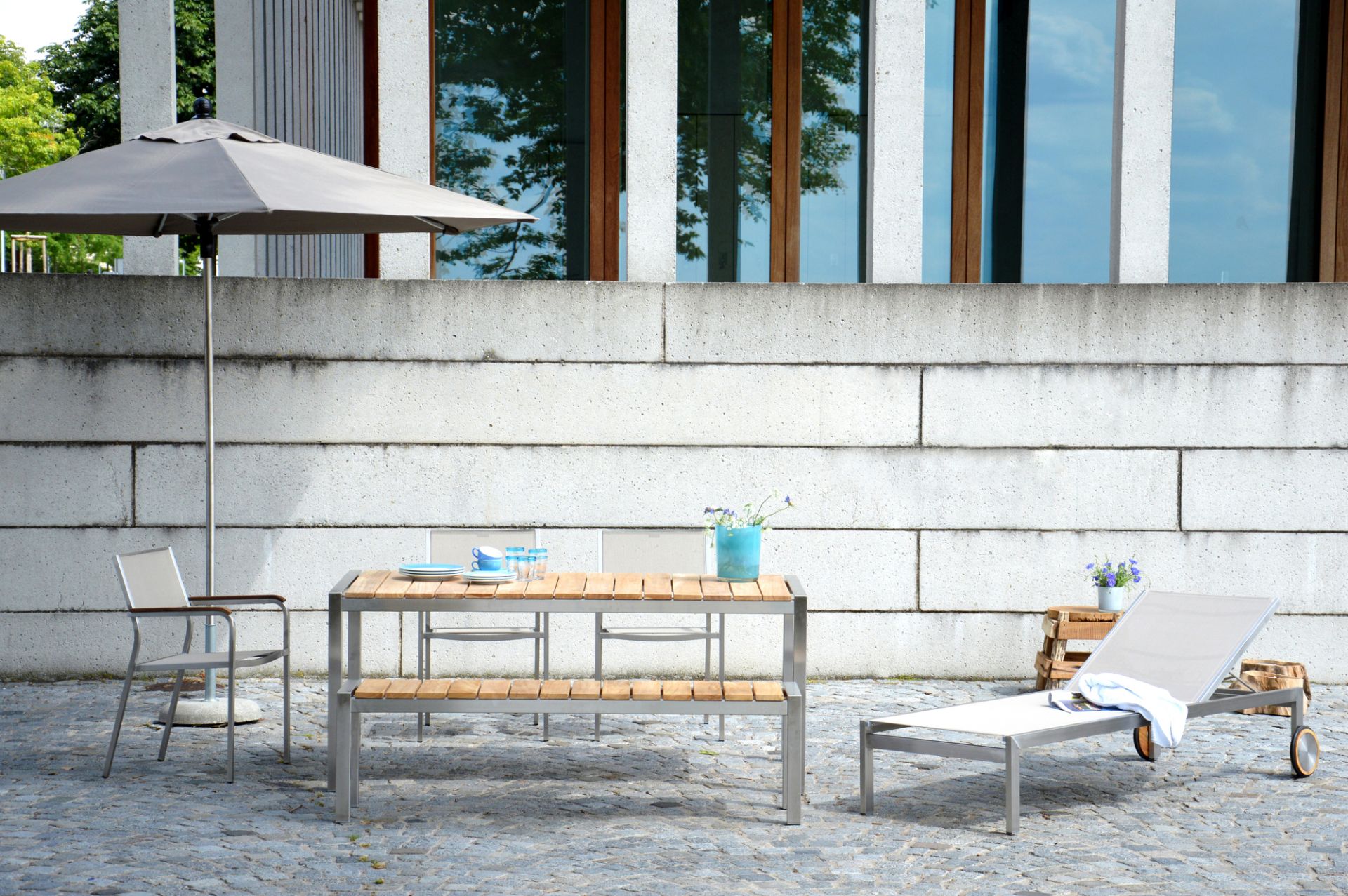 Luxury Sunbed Blanc Jan Kurtz