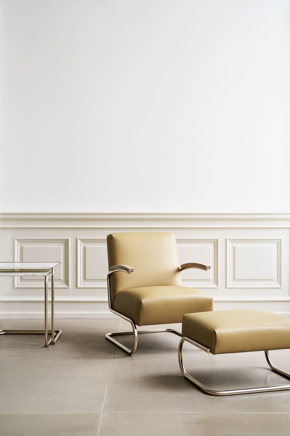 JS. Thonet by Jil Sander S 411 H / S411 H Pouf Nordic Thonet