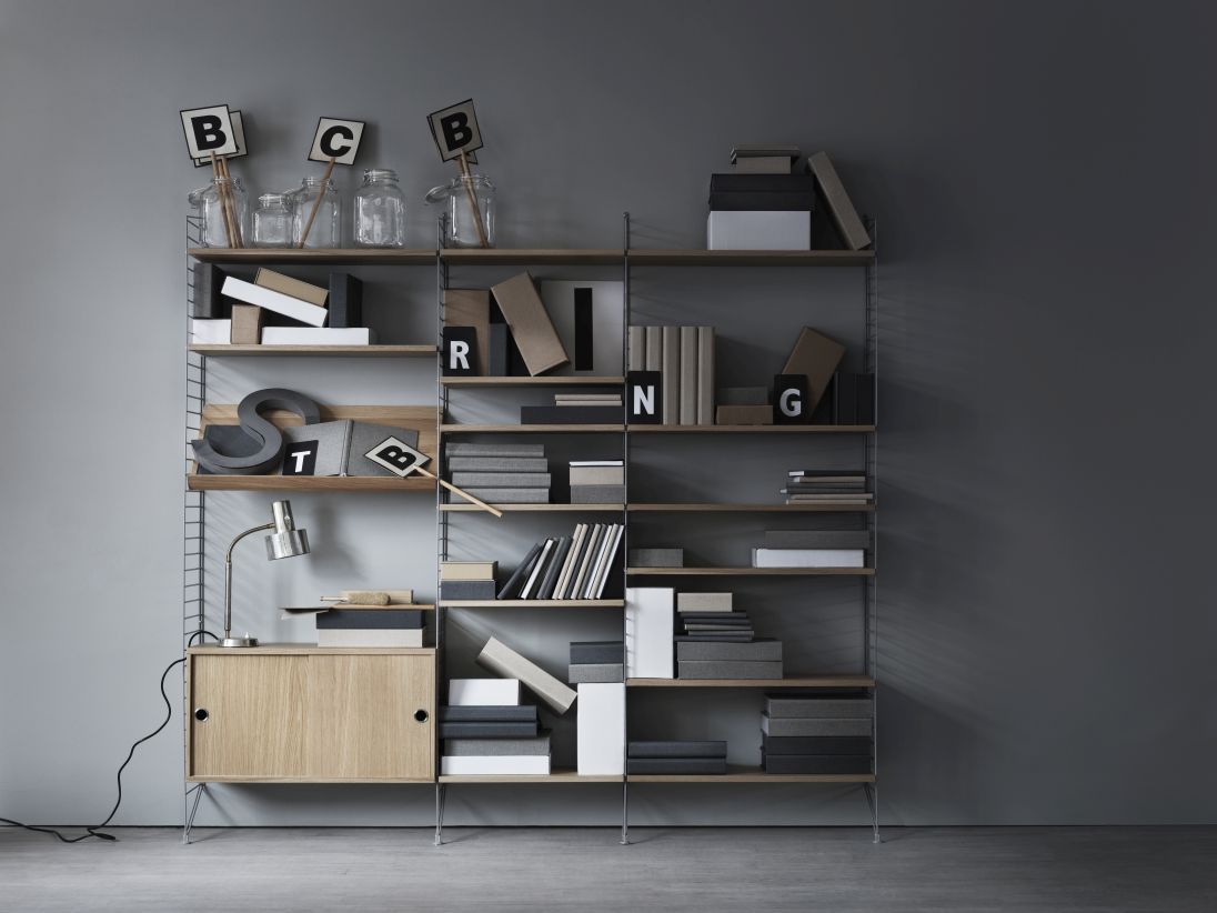 Élément individuel Étagère L 58 cm Pack de 3 String Furniture