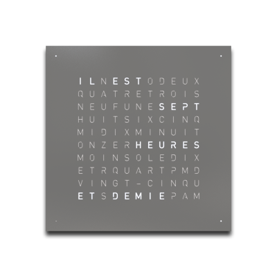 Cache avant pour l'horloge murale Earth 45 Français QLOCKTWO