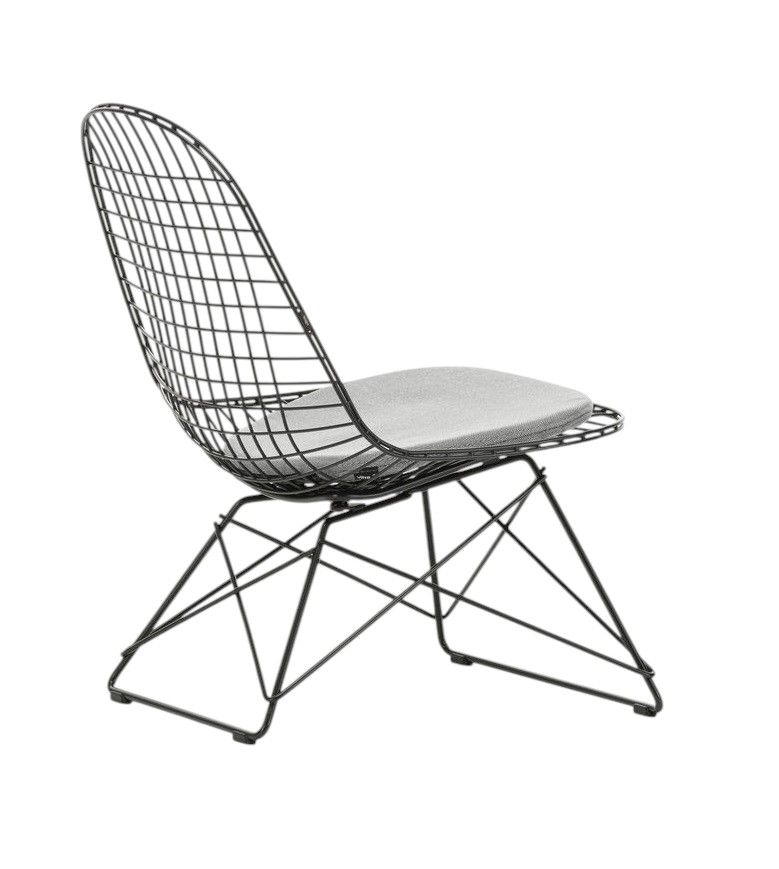 LKR-5 Wire Chair chaise avec coussin d'assise Vitra