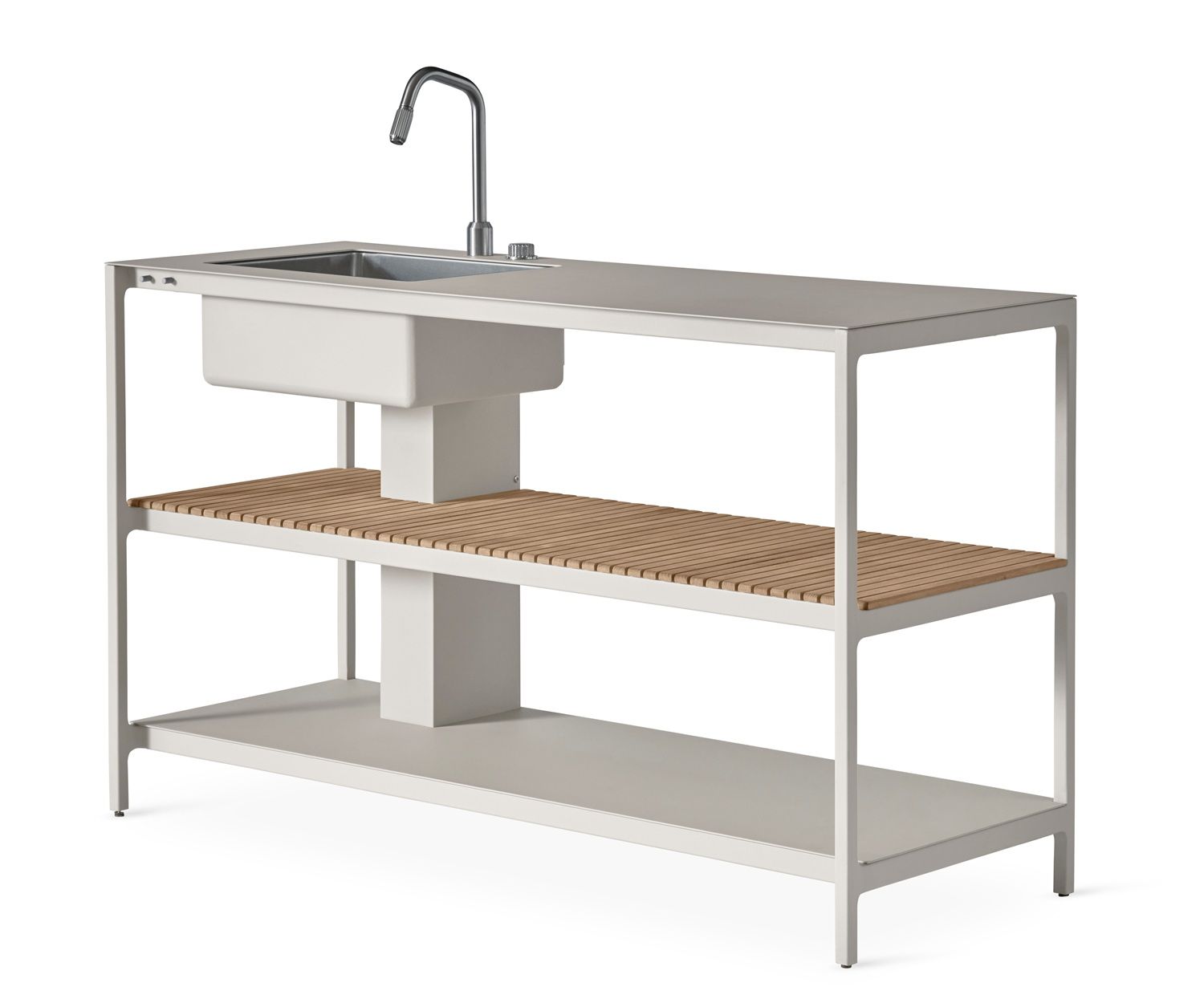 Open-Air Outdoor Kitchen Unit Kitchenette avec évier Vipp