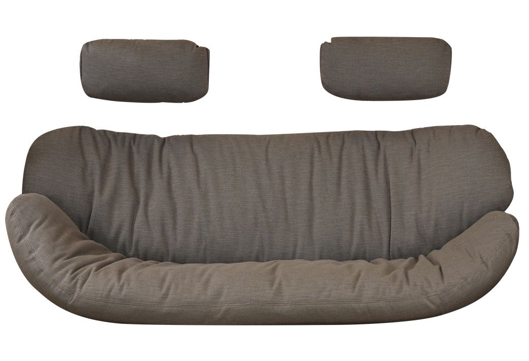 Jeu de coussins avec coussins pour la nuque pour le canapé Hive 2 places Outdoor Cane-Line Taupe