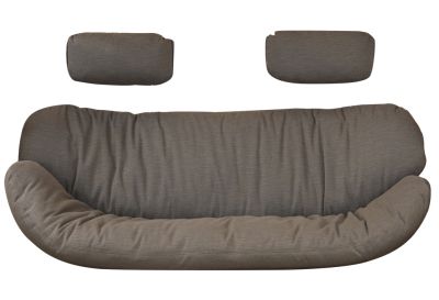 Jeu de coussins avec coussins pour la nuque pour le canapé Hive 2 places Outdoor Cane-Line Taupe
