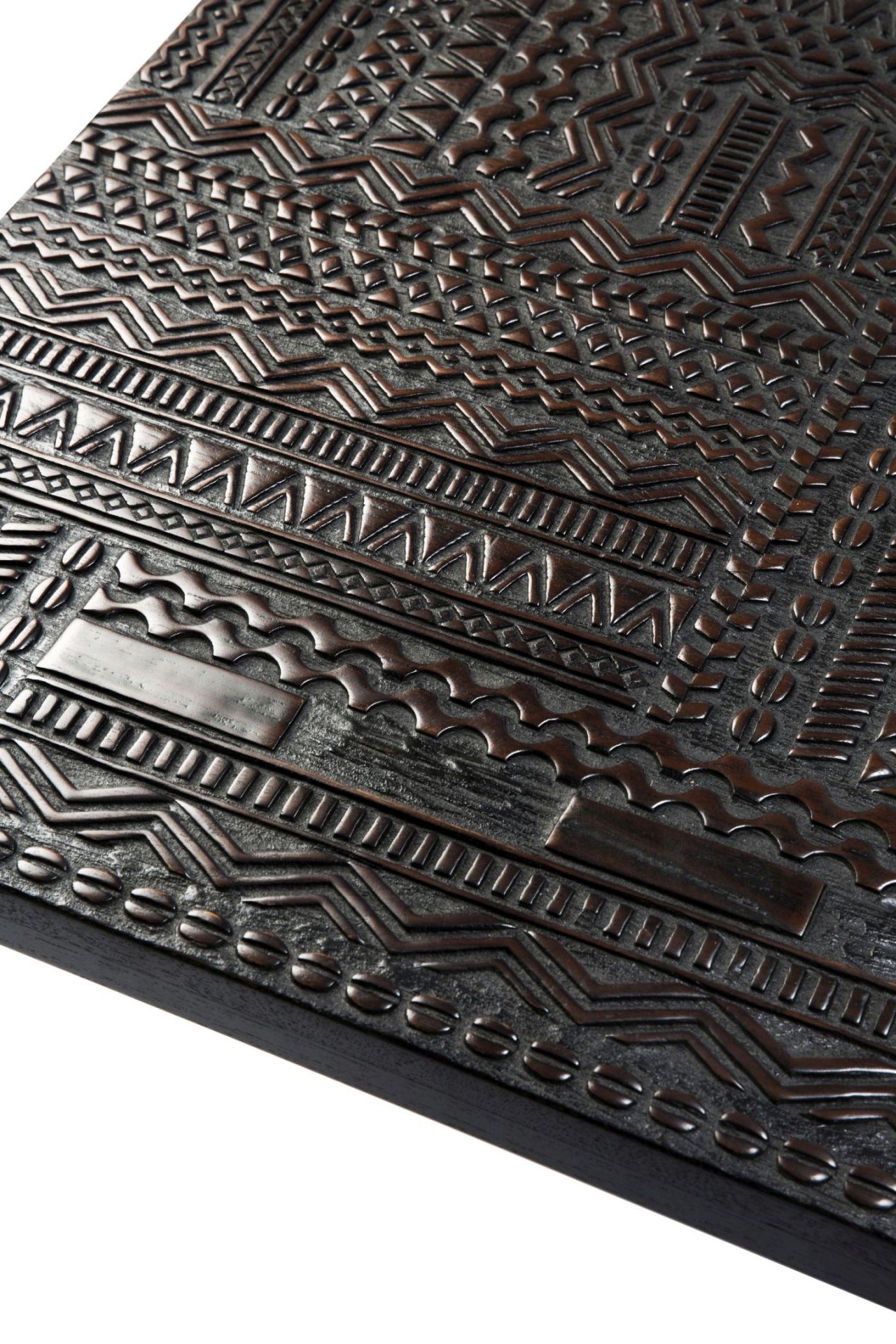 Tabwa Blok Table teck basse  noir Ethnicraft