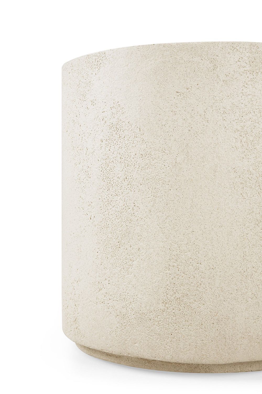 Elements Table basse Microcement Off White Rond Ethnicraft 